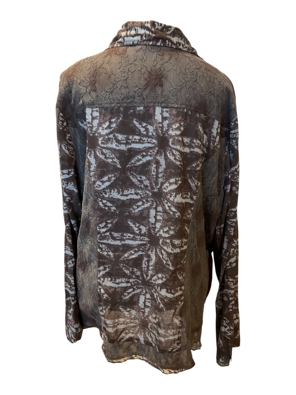 Parsley & Sage Boho Lace Mixed Media Tunic XL - Picture 4 of 8